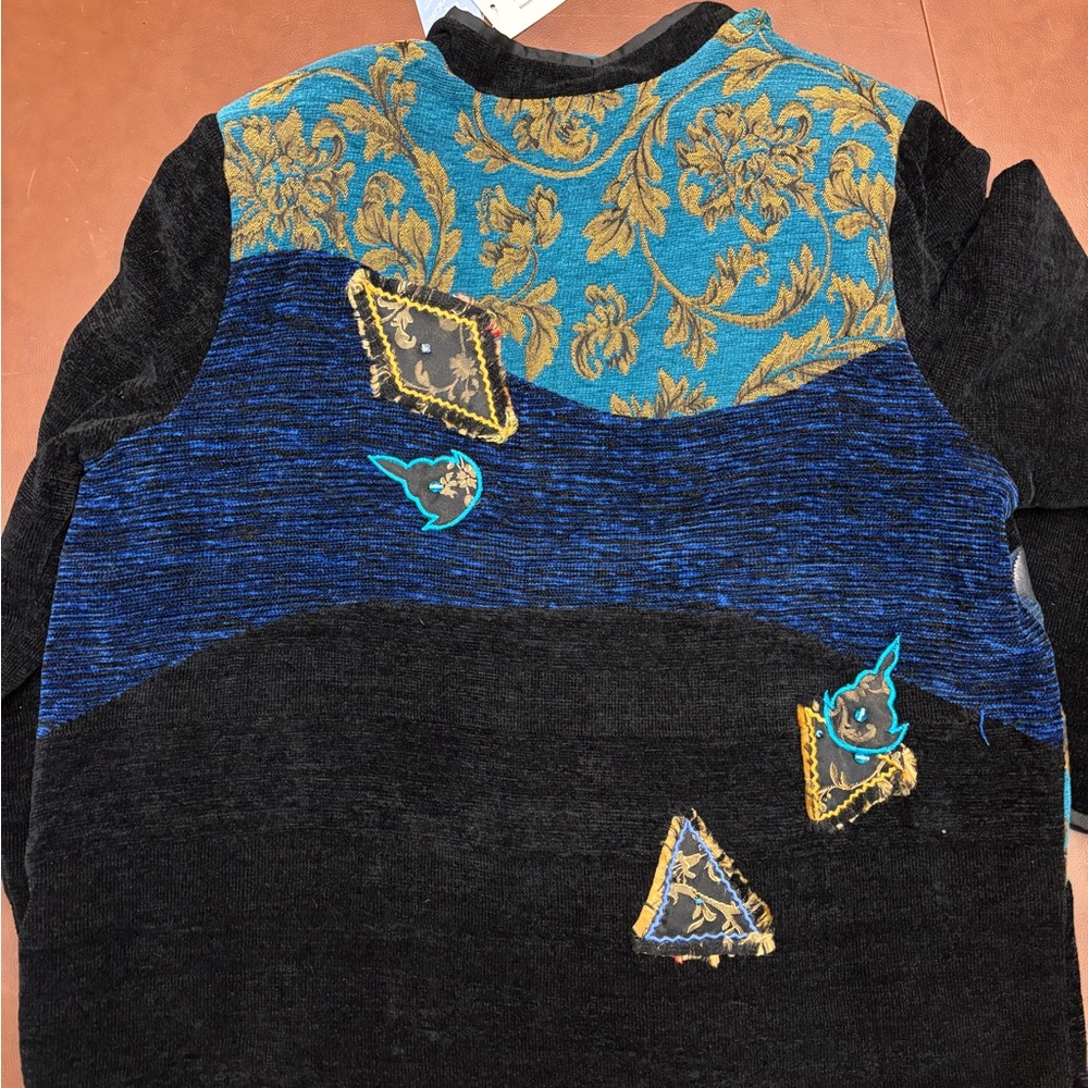 Bloomchic Multicolor Patchwork Utility Jacket - image 3